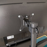 Triple Monitor Mount Stand – Desk Clamp with 3 Adjustable Arms for Multi-Screen Setup
