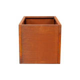 Corten Steel Planter Box 62x40x39cm Outdoor Garden Raised Bed Rust Finish