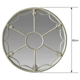 Martinique Fleur Round Wall Mirror 60cm