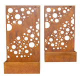 Set 2 Nested Floor/Wall 'Circles' Planters 95cm, 80cm