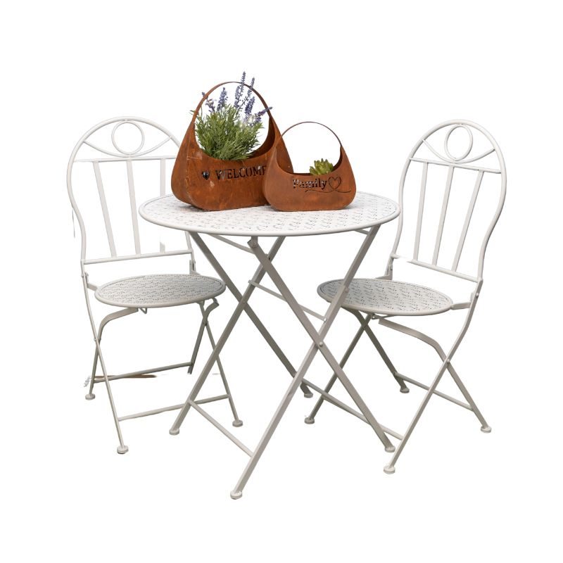 Riviera Round Table + 2 Chairs Set 94cm