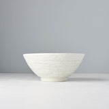 Udon Bowl 19.5cm White Star Glaze