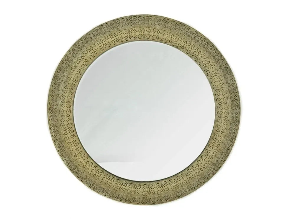 Moroccan Style Round Wall Mirror 60cm