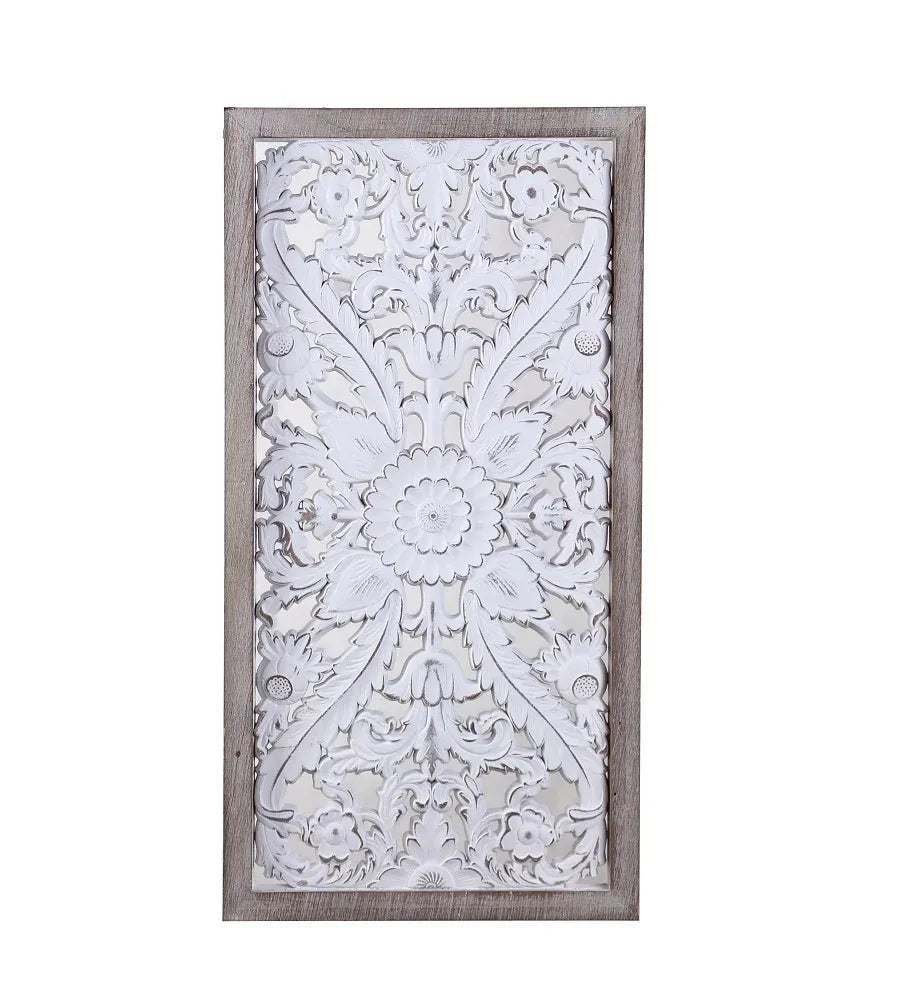 Carved Rectangle Decorative Wall Art 82cm