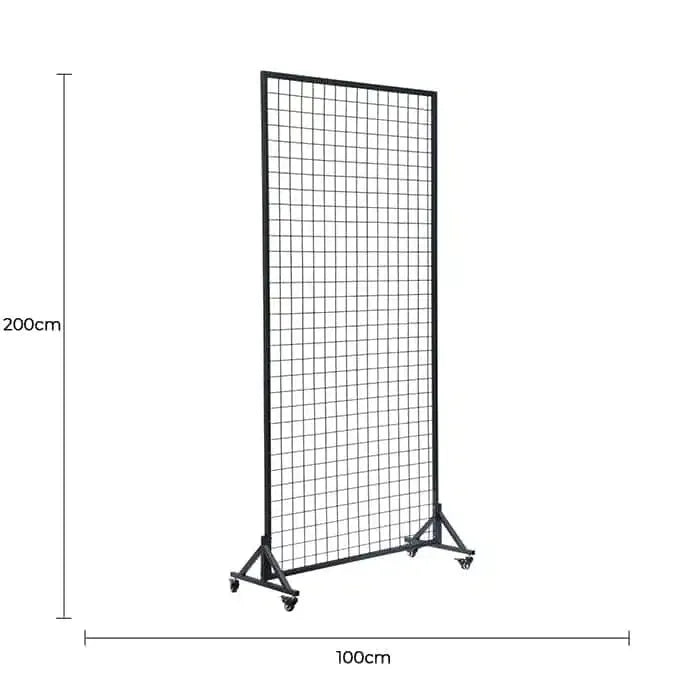 Versatile and Premium Flower Wall Stand / Portable Event Screen with Wheels 2m x 1m