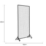 Versatile and Premium Flower Wall Stand / Portable Event Screen with Wheels 2m x 1m