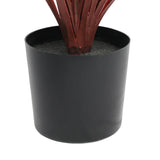 Burgundy Potted Artificial Long Grass (Yucca Grass) 75cm UV Resistant