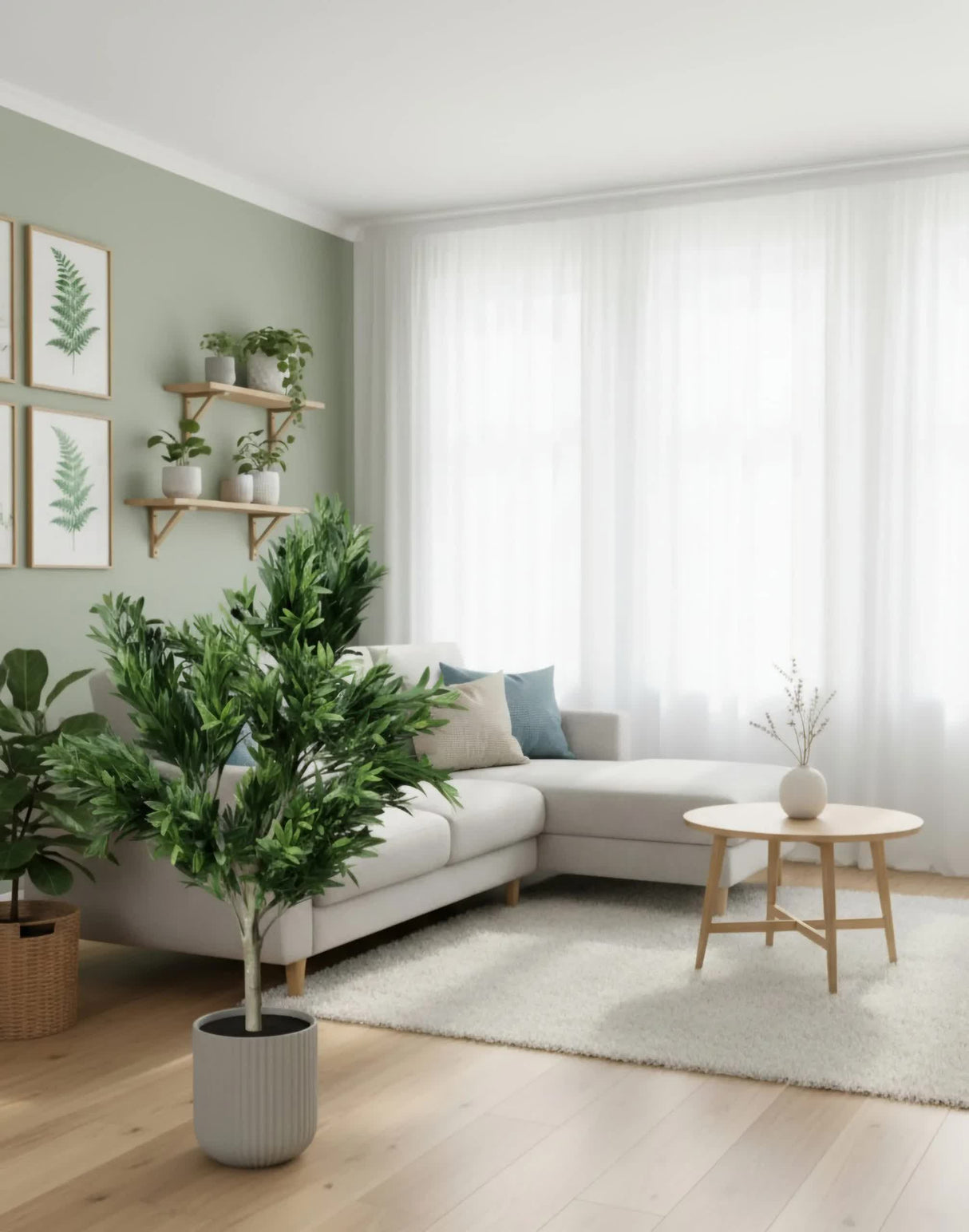Premium Artificial Olive Tree 130cm UV Resistant