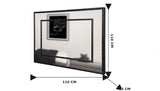 Luke Traditional Mirror Black