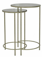 Set 2 Sally Glass Side Table 65cm