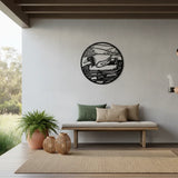 Bulk 4 Round Friendly Duck Wall Art 60cm
