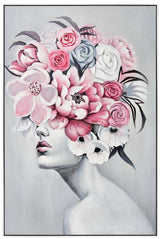 Porsche Lady Framed Canvas Wall Art 120cm