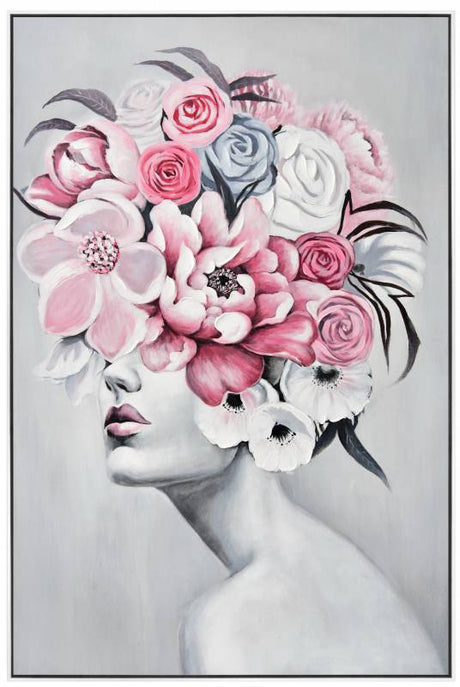 Porsche Lady Framed Canvas Wall Art 120cm