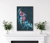 Gordon Gum Leaf Framed Canvas 90cm