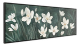 Blooming Flower Framed Artwork 50x150cm