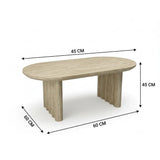 Signorina Coffee Table - Travertine Look