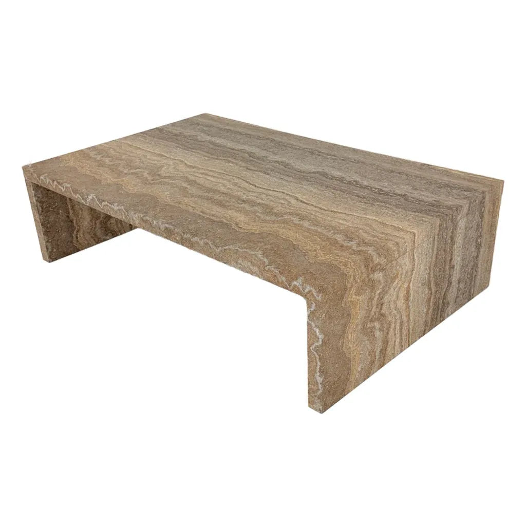 Jordan Coffee Table - Brown Marble Veneer