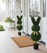 Set 2 Artificial Bunny Rabbit Topiary Tree 100cm