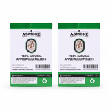 ASMOKE 20lbs x2 Premium Apple Wood Pellets for Smoker & Grill – Natural Sweet Fruit Flavour BBQ Fuel for Chicken, Pork & Pizza Ovens