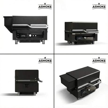 ASMOKE Essential Smart Portable Wood Pellet Grill & 3pc BBQ Tool Set & 5lb Applewood Pellets