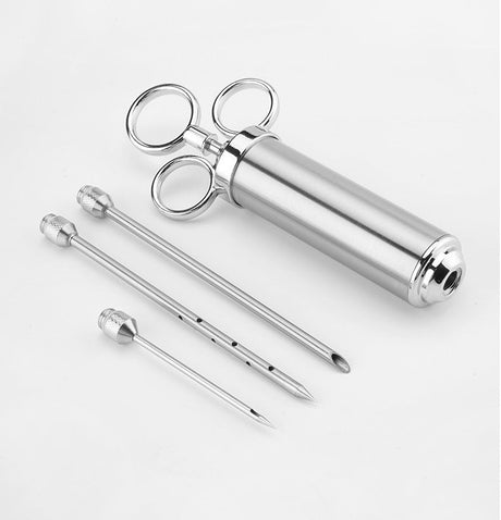 ASMOKE Stainless Steel Meat Injector Syringe Kit