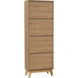 Hirado Tall Shoe Cabinet - Natural