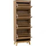 Hirado Tall Shoe Cabinet - Natural