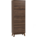 Hirado Tall Shoe Cabinet - Cocoa