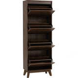 Hirado Tall Shoe Cabinet - Cocoa