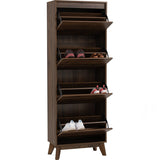 Hirado Tall Shoe Cabinet - Cocoa