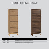 Hirado Tall Shoe Cabinet - Cocoa