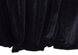 Large Velvet Curtains Black 600x230cm with 4m blockout+30 Hook, Pinch Pleat