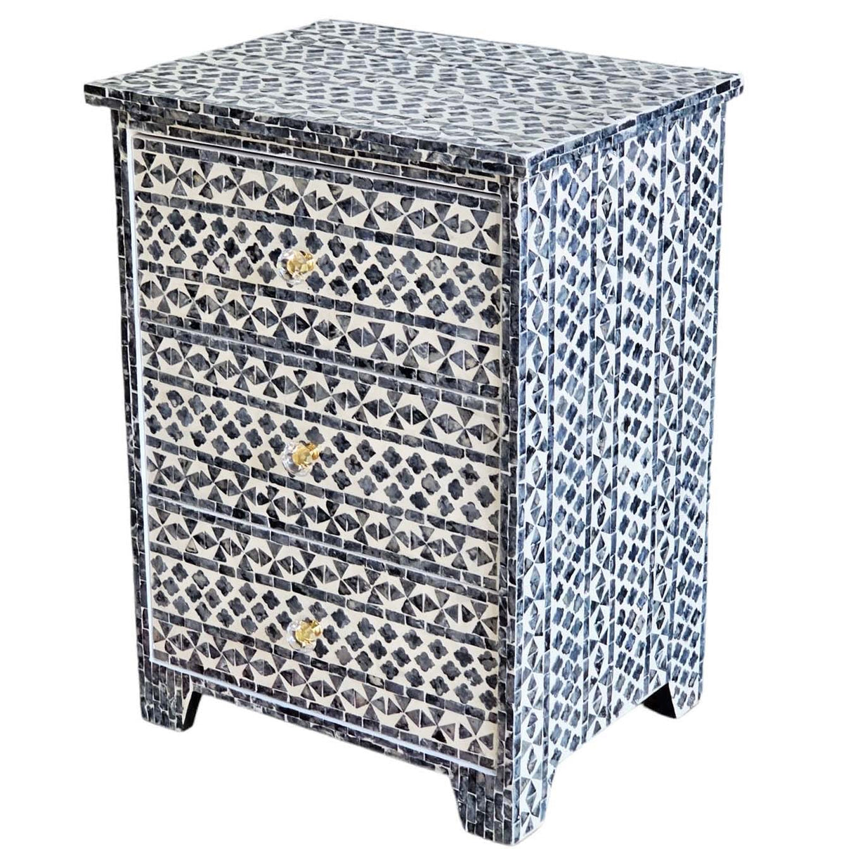 Santa Fe Side Table Shell Inlay