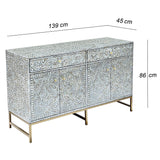 MOTHER OF PEARL HAND MADE SWISH SIDEBOARD