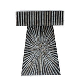 Pyramid Mother of Pearl Side Table