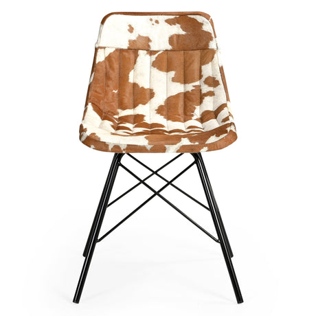 EAMES STYLE COWHIDE CHAIR