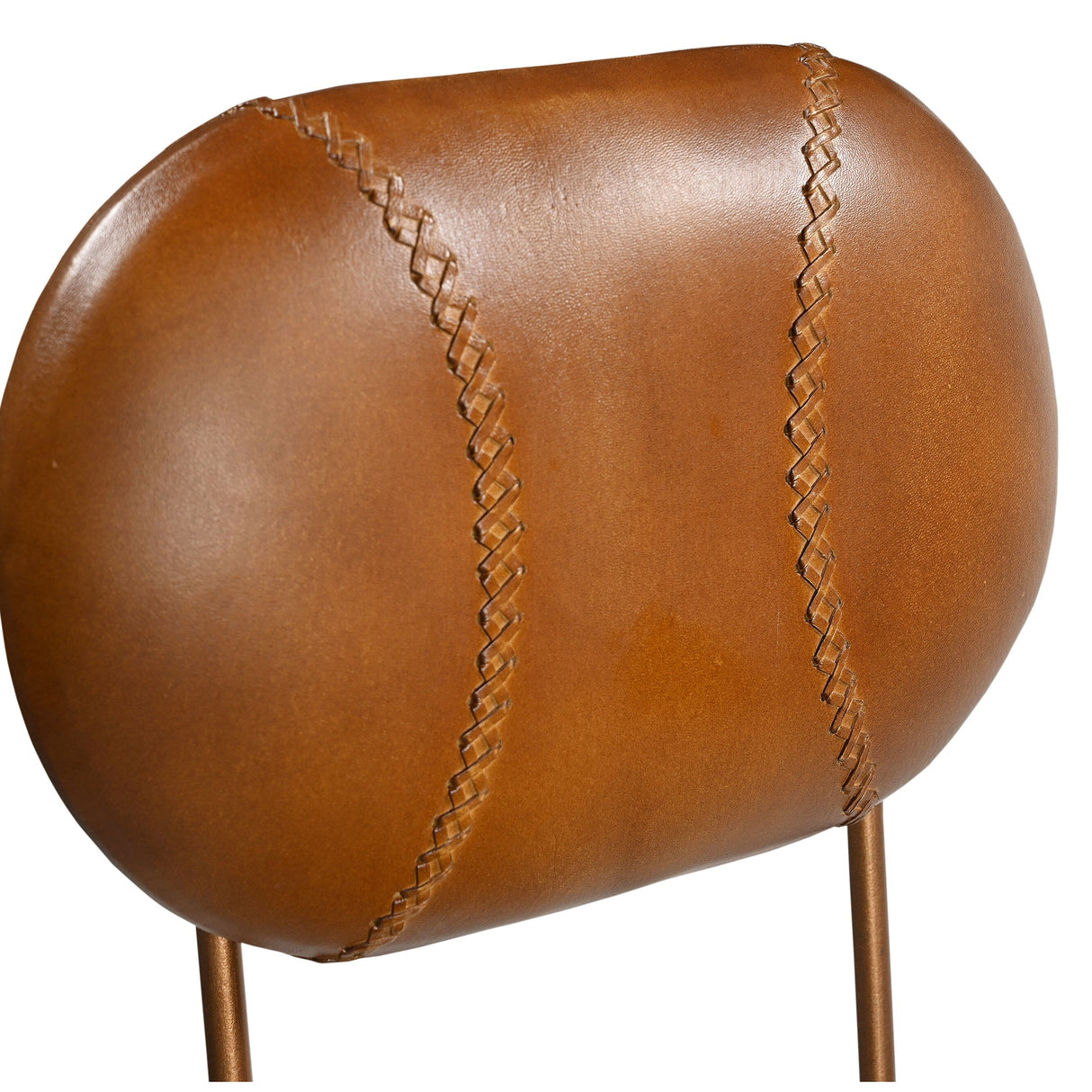 INDUSTRIAL WIND UP BAR CHAIR WITH LEATHER