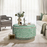 Layla Turquoise Mosaic Coffee Table