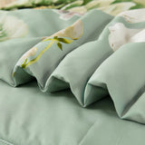Sage Green Peony Botanica Comforter Quilted Doona Set