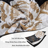Black Floral Majesty Bedspread Coverlet 3 Piece Set