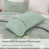 Green Floral Elysian Bedspread Coverlet 3 Piece Set
