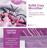 Purple Floral Boho Elysian Bedspread Coverlet 3 Piece Set