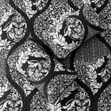 Black Damask Boho Serenity Bedspread Coverlet 3 Piece Set