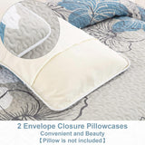 Blue Floral Boho Dream Bedspread Coverlet 3 Piece Set