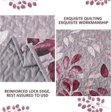 Pink Floral Grove Bedspread Coverlet 3 Piece Set