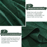 Green Wave Bloom Bedspread Coverlet 3 Piece Set