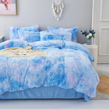 Blue Plush Riviera Gallery Quilt / Doona / Duvet Cover set