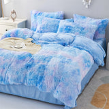 Blue Plush Riviera Gallery Quilt / Doona / Duvet Cover set