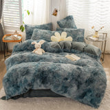 Grey Lucerne Botanical Quilt / Doona / Duvet Cover set