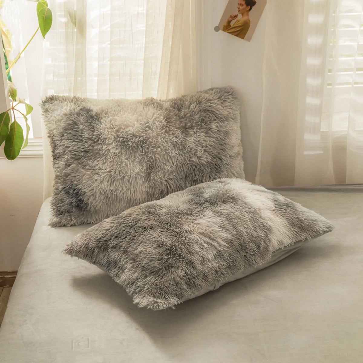 Grey Asteria Botanical Quilt / Doona / Duvet Cover set